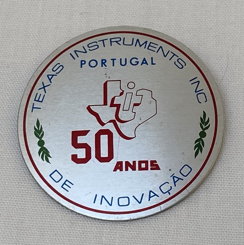 50 years of Portugal Texas Instruments Inc pin badge | eBay