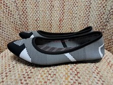 Skechers Womens Cleo US Size 9 Wham Ballet Flats Black Slip On Shoes 48487 Flat