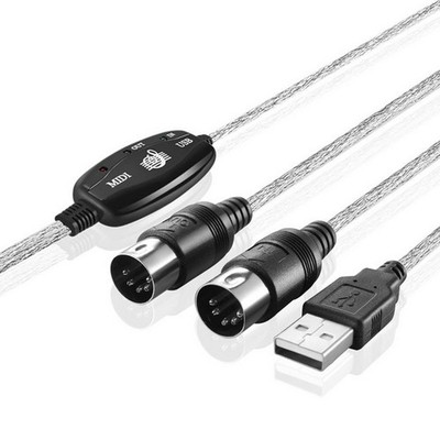 USB to MIDI Cable Interface Adapter Converter For PC Computer Music Keyboard