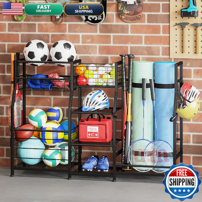 Sonyabecca Garage Sports Equipment Organizer 2 Golf Bag Stand Golf Storage
