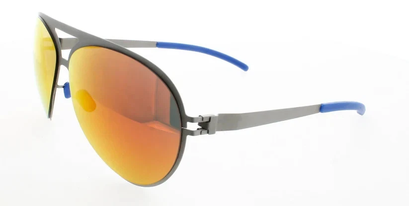 NUEVO Gafas de sol Mykita x Bernhard Willhelm SEPP-F64 marco gris naranja lentes tonos Foto 2 de 4