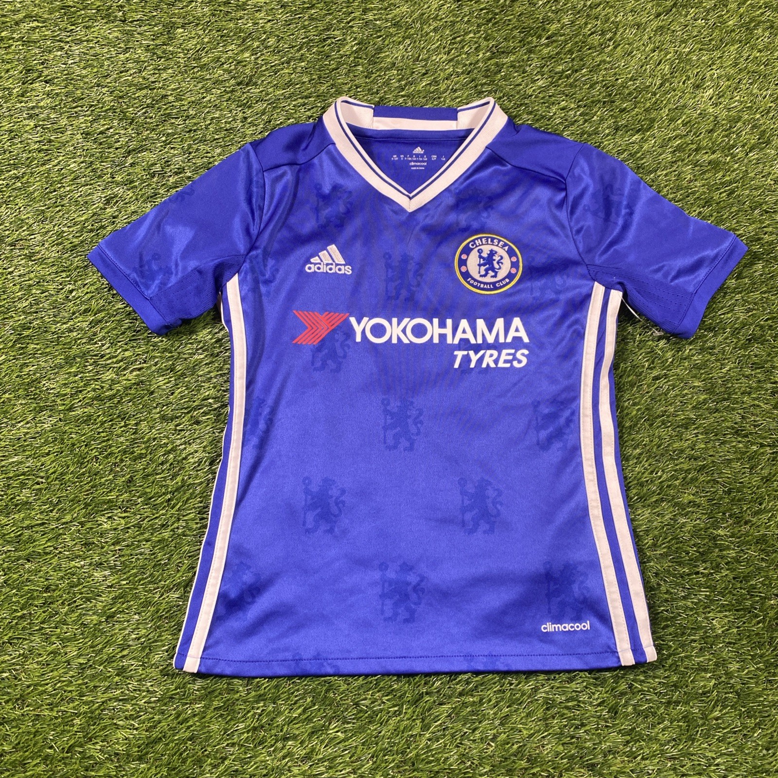 Chelsea Soccer Adidas szablewski Jersey Youth Small Blue Home Kit 2016 thumbnail 2