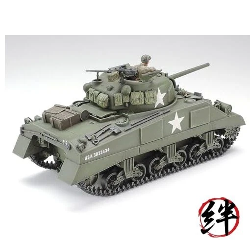 Tamiya 1/35 numero militare 190 US Army M4 Sherman Tank primo modello in plas... - Immagine 3 di 4