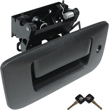 Tailgate Handle Latch and Bezel Trim with Rod Clips for 2007-2014 Chevy Silve...