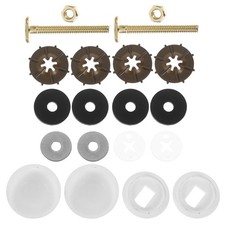 1 Set Toilet Floor Bolts And Caps - Stainless Steel Toilet Bowl To Floor Bolts