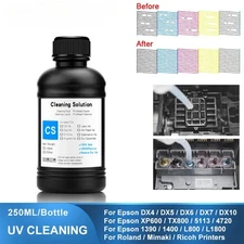 250ML UV Cleaning Liquid For Epson Roland Mimaki Ricoh Konica UV Modified