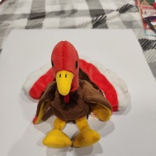 TY Beanie Baby - GOBBLES the Turkey 5.5 inch - MWMTs Stuffed Animal Toy