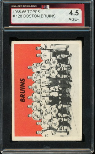 Boston Bruins #128 1965 Topps card