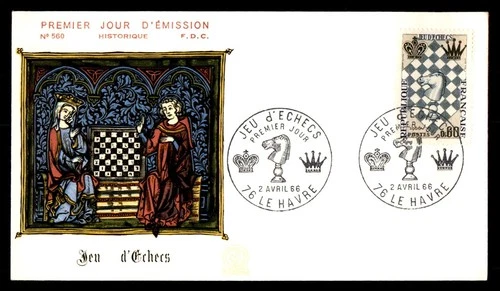 Mayfairstamps France FDC 1966 Chess Knight Piece First Day Cover aaw_30415