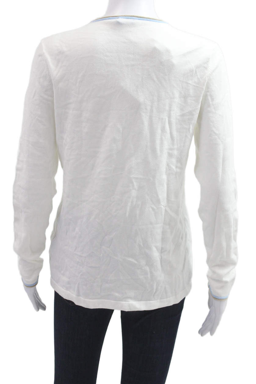 J. Mclaughlin Womens Basic Crew Neck Long Sleeve … - image 3