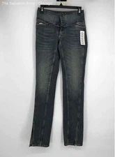 Bdg Womens Blue Vintage De Medium Wash Pockets Ankle Skinny Jeans Size 25
