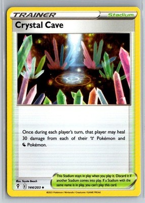 Crystal Cave 144/203 Uncommon Evolving Skies Pokemon Near Mint
