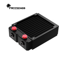 FREEZEMOD TSRP-HP45-120 45mm Thick Copper Radiator 120mm Dual Pass 5-Port RoHS.