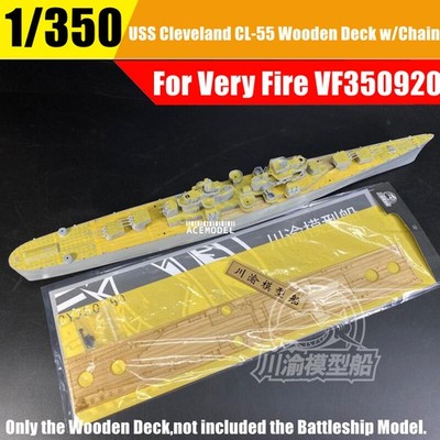 1/350 USS Cleveland CL-55 Wooden Deck+Masking Sheet+Chain for Very Fire VF350920