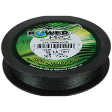 Línea trenzada Power Pro Spectra "verde musgo" (150 yd)