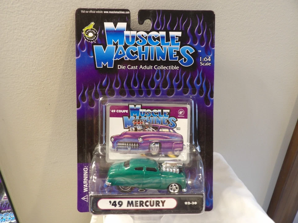 1949 MERCURY       2002 FUNLINE MERCHANDISE INC. MUSCLE MACHINES    1:64 - Image 4 of 4