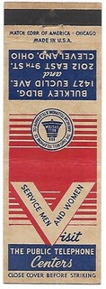 WWII OHIO BELL PUBLIC TELEPHONE CENTER CLEVELAND OH VICTORY COVER