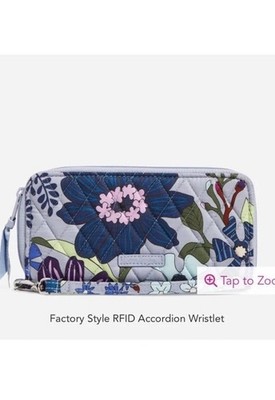 New Vera Bradley Rfid Wallet Crossbody Bengal Lily - Read Description 