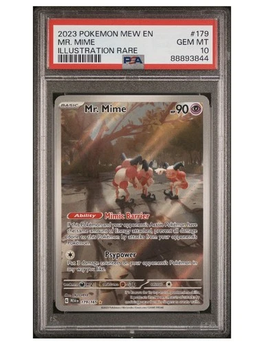 2023 Pokemon SV 151 Mr. Mime Illustration Rare #179/165 PSA 10 GEM MINT