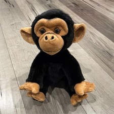 Wildlife Tree Monkey Plush Stuffed Animal Black Brown Soft Small 6-14 in