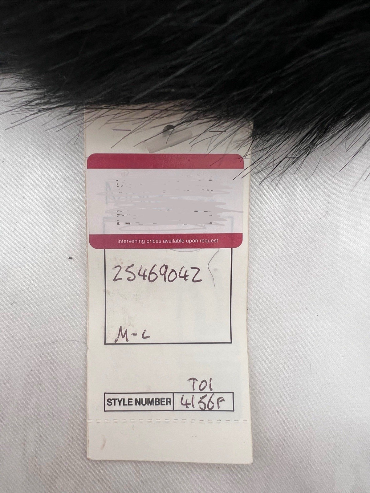 M&S ladies faux fur hat (black) size M-L image 3