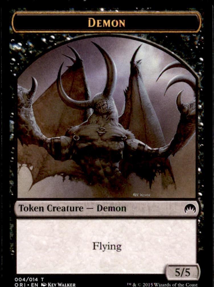 Demon Token 4 Token Magic Origins Magic: The Gathering Near Mint