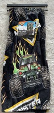 Monster Jam Soft Plush Throw Blanket 50" X 70" Grave Digger Black NEW