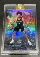 2025 Topps Three Dylan Harper Rc Rookie Monsters Of The Deep Platinum True 1/1!