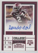 2017 Panini Contenders Draft Picks College Ticket Speedy Noil #159 Auto 0v1