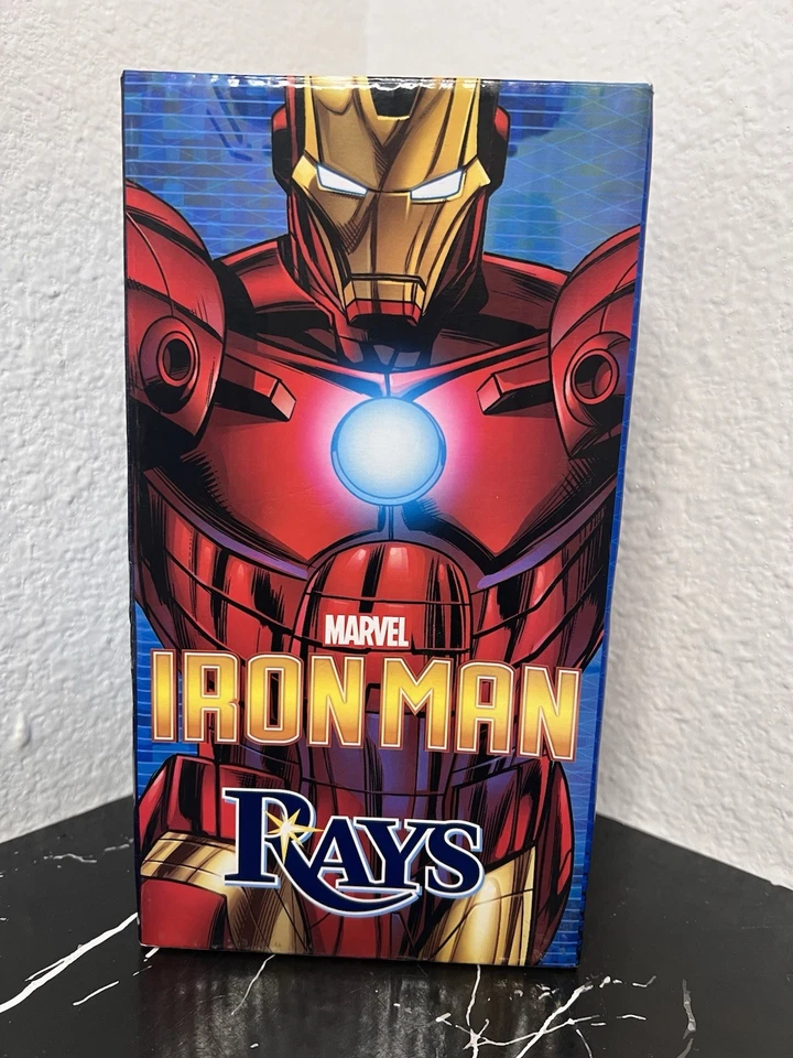 Tampa Bay Rays Iron Man Bobblehead Marvel Comics Superhero 8/5/17 NEW IN BOX - Image 2 of 4