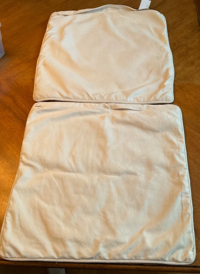 Lot Set of 2 Pottery Barn Embroidered Floral Pillow Covers 18"x18", beautiful! - Image 3 of 4