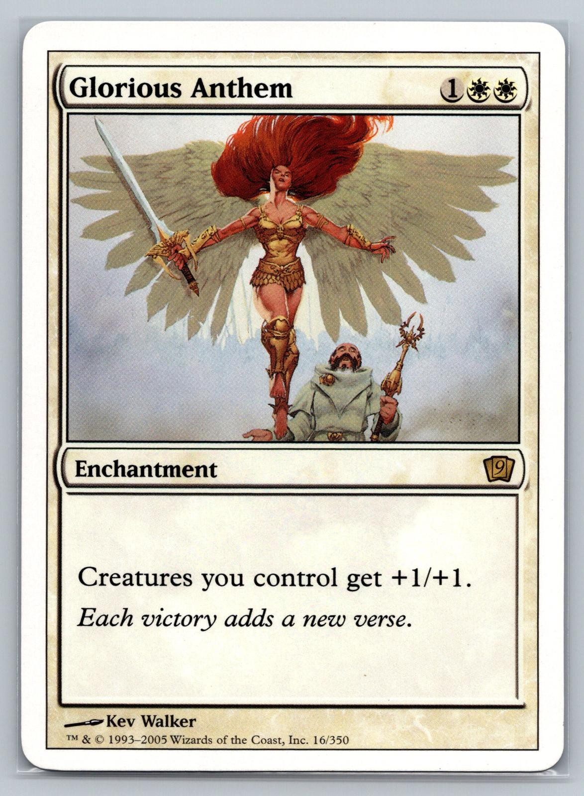 Glorious Anthem 16 9th Edition 9ED Magic: The Gathering R NM Walker