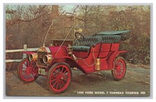 Auto 1909 Ford Model T Tonneau Touring 980 Car Automobile Vintage Unp Postcard Auto 1909 Ford Model T Tonneau Touring 980 Car Automobile Vintage Unp Postcard