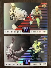 1993-94 Next In Line Patrick Roy Felix Potvin And Ray Bourque Brian Leetch