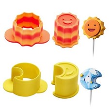 Sun and Moon Cake Pop Cutter and Pusher Set, 2 Shapes Celestial Cake Pop Molds