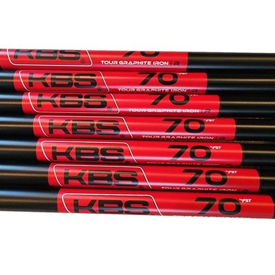 NEW Authentic KBS Tour Graphite 70 Iron Shafts Regular .370 Lot of 7 Shafts