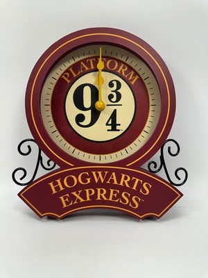 Silver Buffalo Harry Potter Platform 9 3/4 Station Wall Clock, 9.44 x 8.22 In...