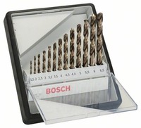 Bosch Metallbohrer-Set Robust Line Hss-Co, Din 135, 135°, 13-Teilig, 1,5 - 6,5