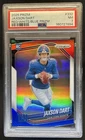 2025 Panini Prizm Jaxson Dart RC Red White & Blue Rookie #332 Giants PSA 7