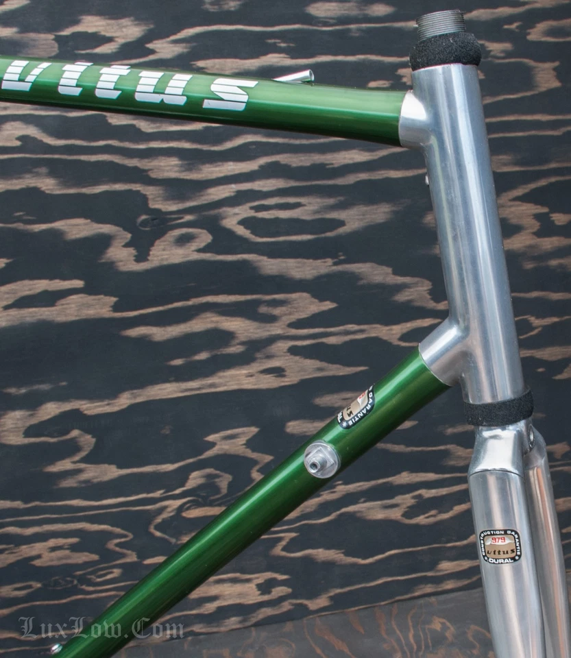 NOS Vintage 1987 59cm Vitus Road Bike FRAME FORK 979 Dural Aluminum Tour Bicycle - Image 2 of 4