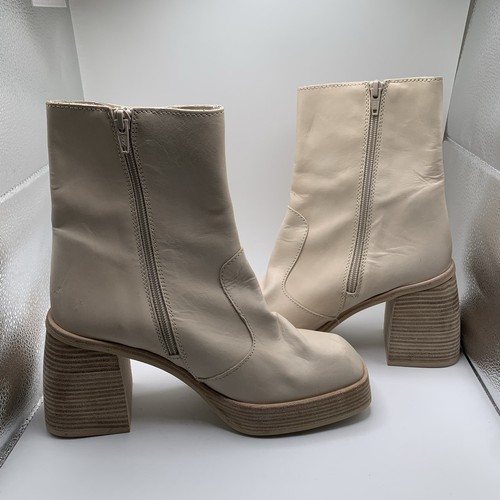 Free People Ruby Plateau Blockabsatz Square Toe Stiefeletten Gr. 39 US 8,5 1949 - Bild 9 von 13