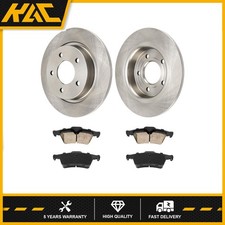 Ceramic Rear Brake Rotors Rear Brake Pads Set Fit For Mazda 3 2.3l 2.3t 2.5l