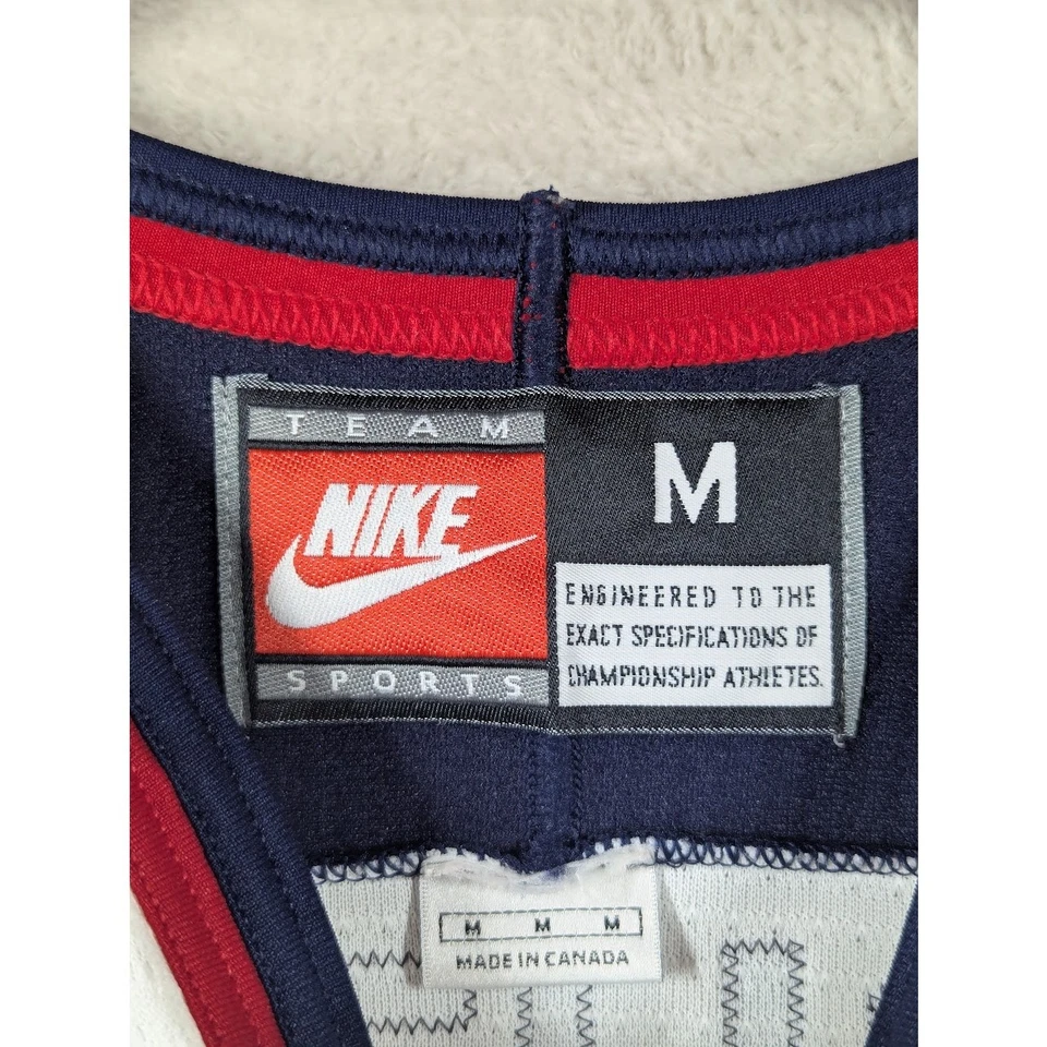 Camiseta deportiva de hockey Nike vintage 98 olímpica de Estados Unidos Nagano Mike Richter #35 talla MEDIANA ** Foto 2 de 4