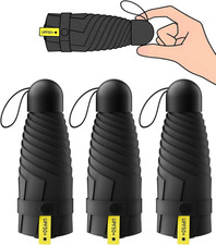 3 Pack Travel Mini Umbrella Small Compact, Portable Umbrella with UV Protection