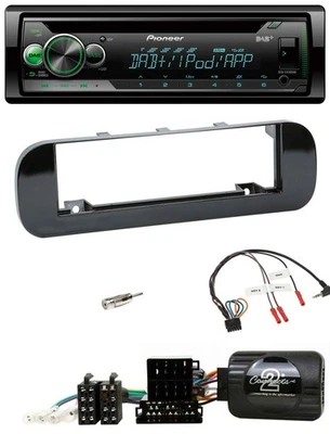 Pioneer USB MP3 DAB Lenkrad CD Autoradio für Fiat Panda 12-20 schwarz glänzend - Bild 1 von 4