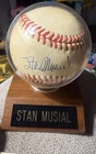 Stan Musial Signed Baseball w/ Display Case & COA St. Louis Cardinals