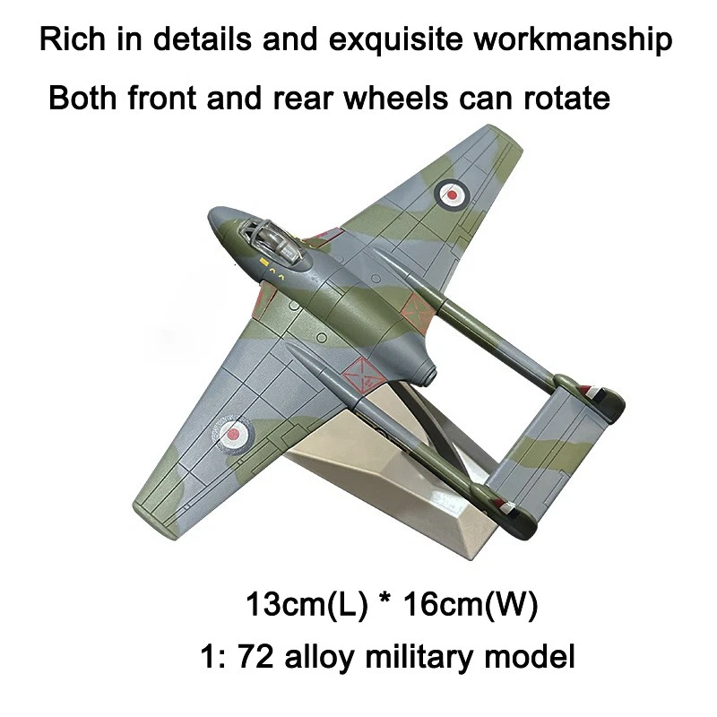 1:72 Diecast Military Model WWII De Havilland DH.112 Vampire Fighter Collection - Image 2 of 4