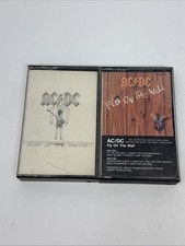 AC/DC Cassette Lot - Fly on the Wall  Flick of the Switch Tapes 1983 1985