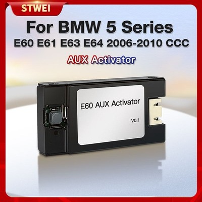 Aux Audio Activator Open Aux Menu For BMW E60 E61 E63 E64 CCC 2003-10