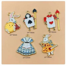 lot 50Pcs cartoon mix Charm bracelet necklace Pendants DIY Jewelry Makings